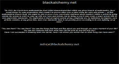 Desktop Screenshot of blackalchemy.net